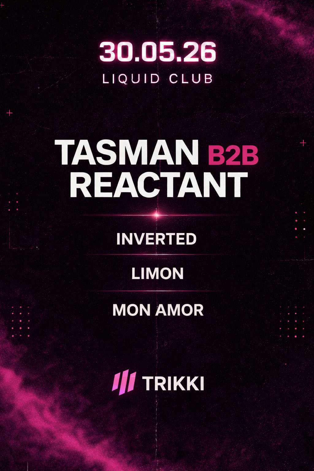 TRIKKI pres. TASMAN B2B REACTANT Cover Image